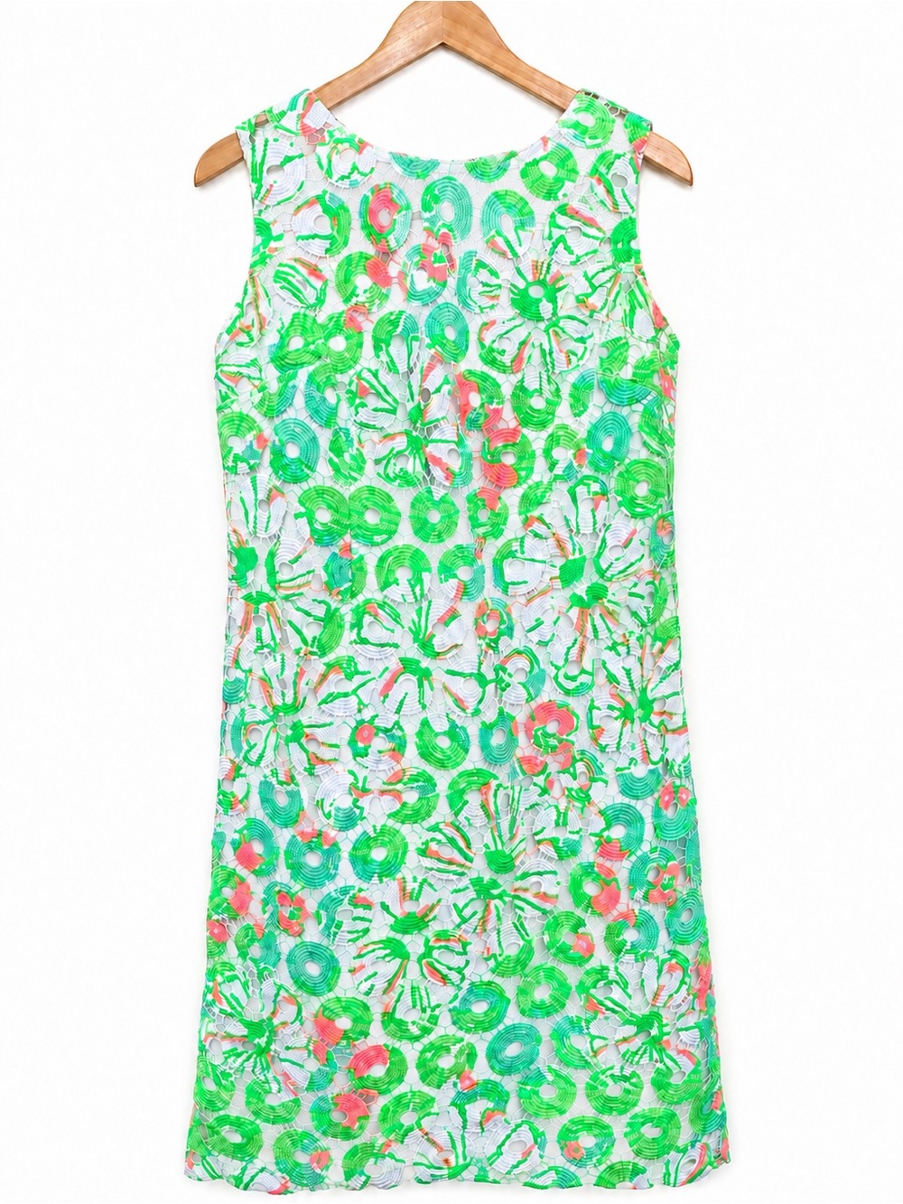 Lilly Pulitzer Splish Splash lace dress fluorescent floral pattern 4 - Picture 3 of 8